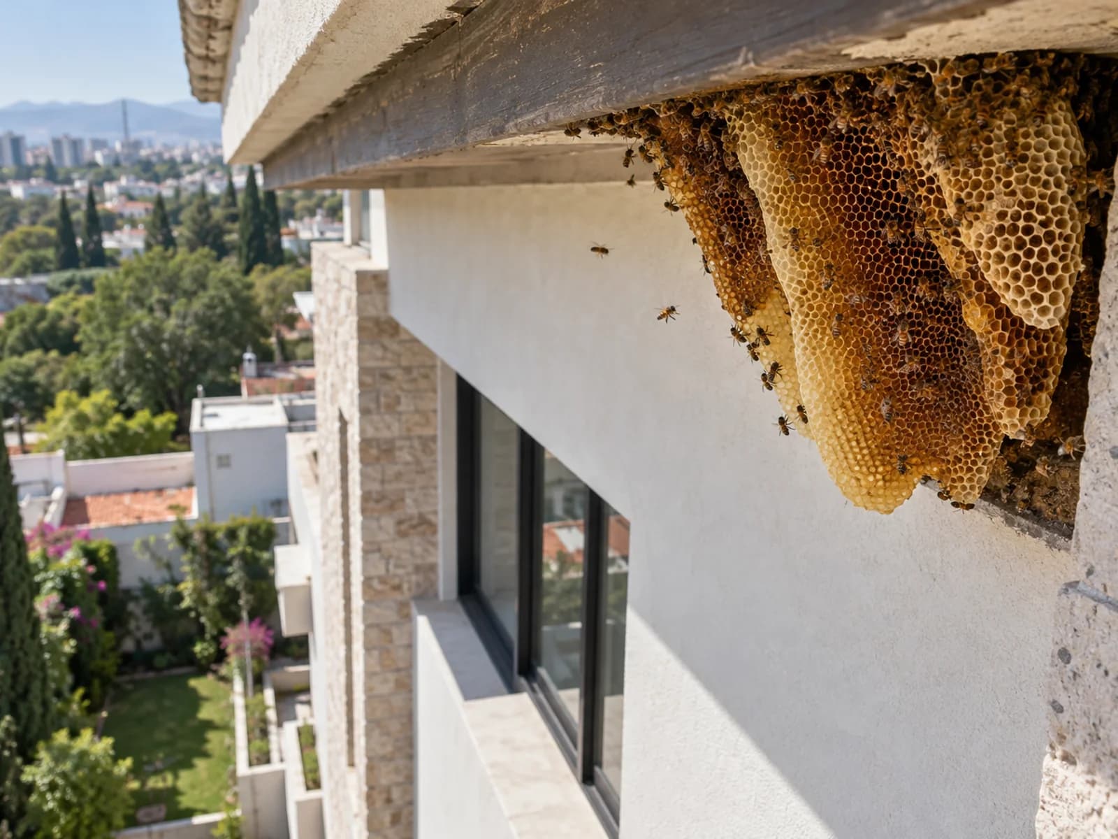 Panales de abejas en altura