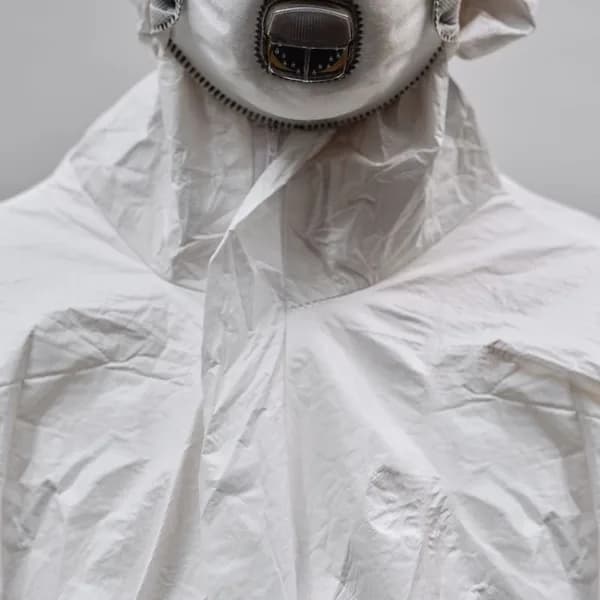 Traje de fumigación desechable